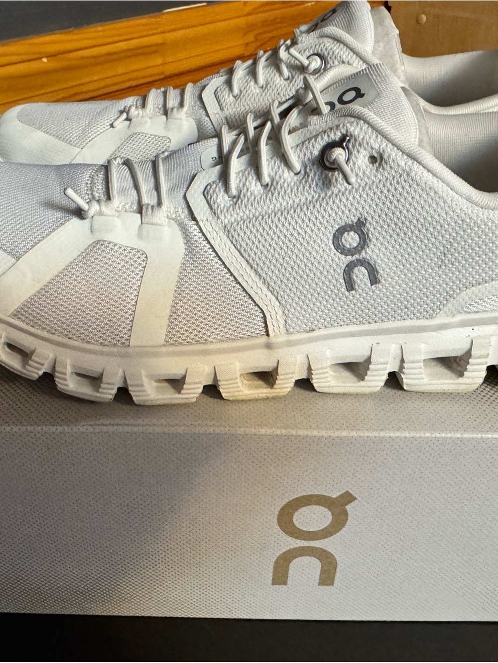 On Cloud Women's Athletic Shoes in White